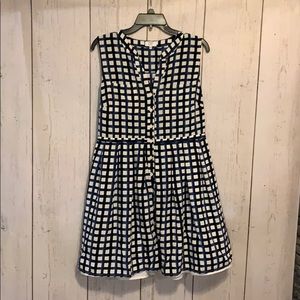 Crown & ivy blue checkered dress